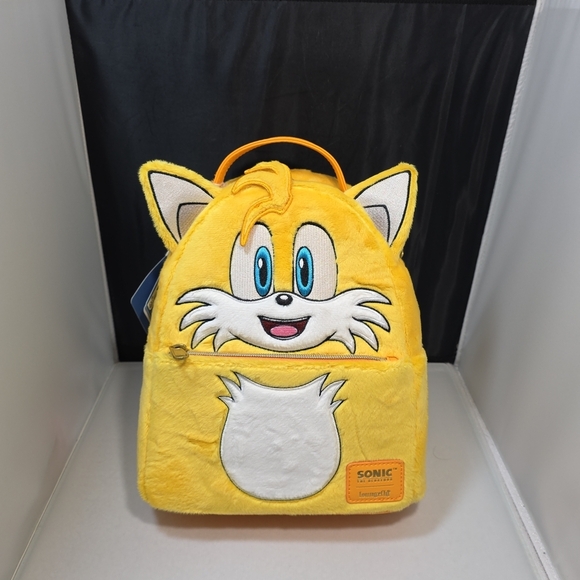 Loungefly Handbags - Loungefly Sonic the Hedgehog Tails Plush Mini Backpack NWT